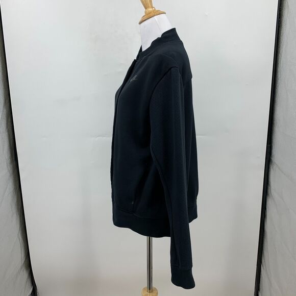 Nike Tech Fleece Destroyer Jacket Womens M Medium Black Snap Button Zip Up - Picture 5 of 15